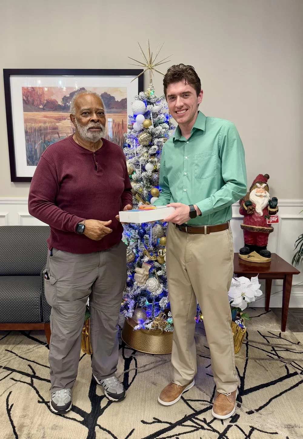 Ivory received an ipad for christmas courtesy of THM FCU