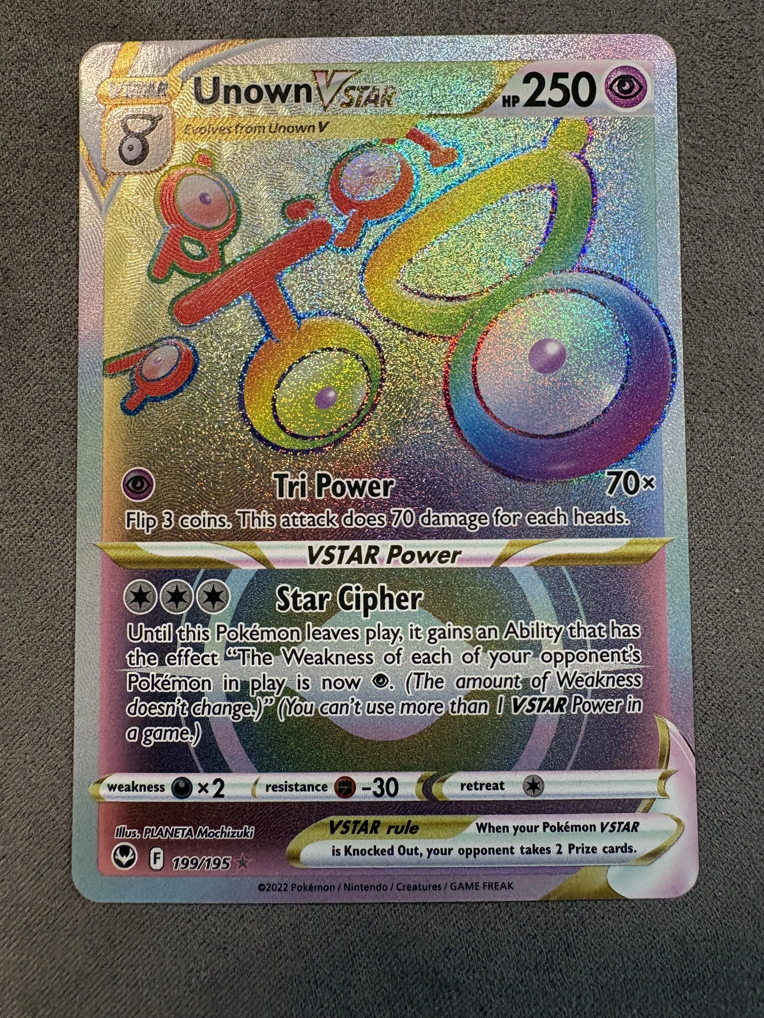 UNOWN VSTAR (SECRET RARE)