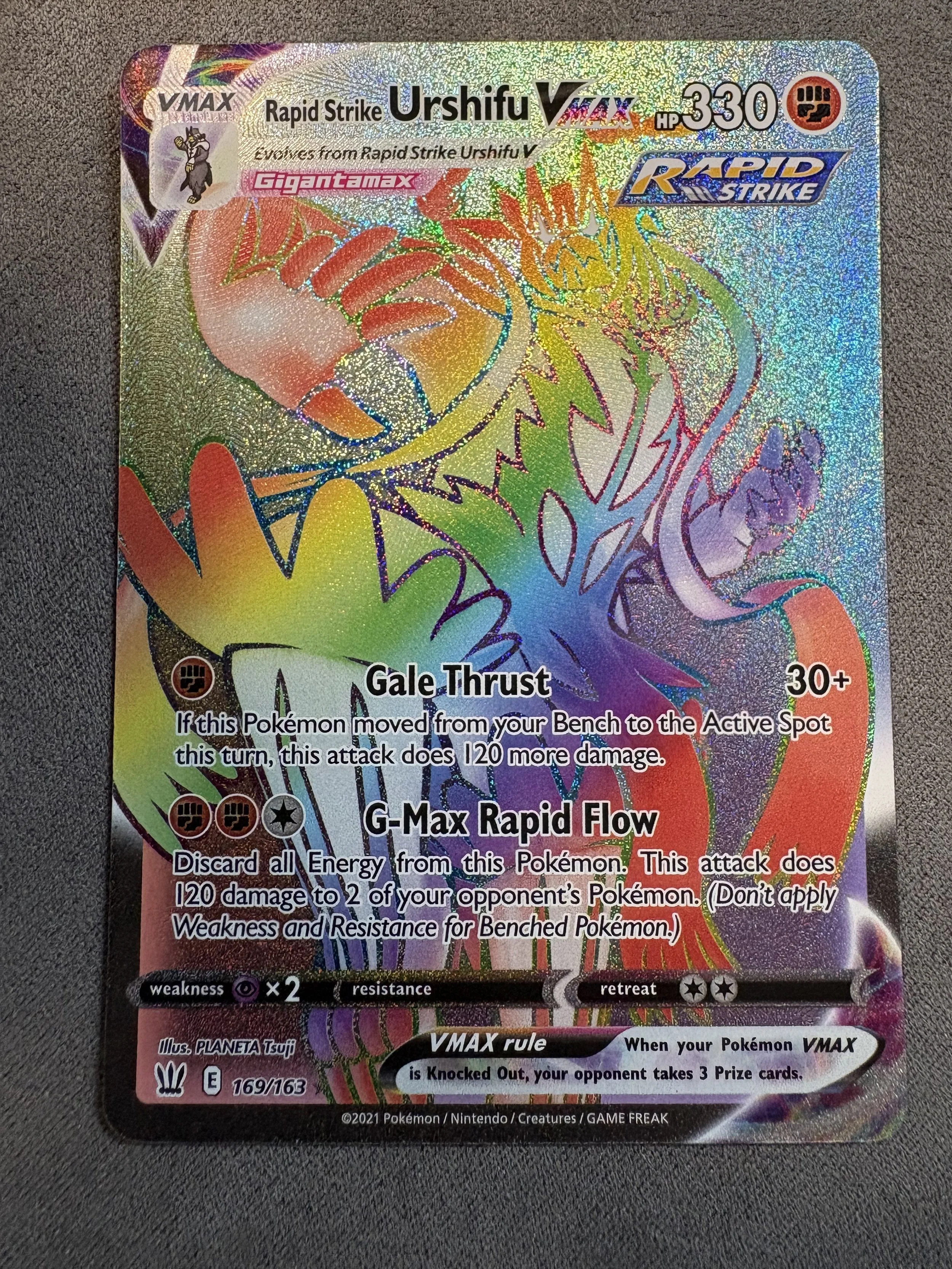 RAPID STRIKE URSHIFU VMAX (SECRET RARE)