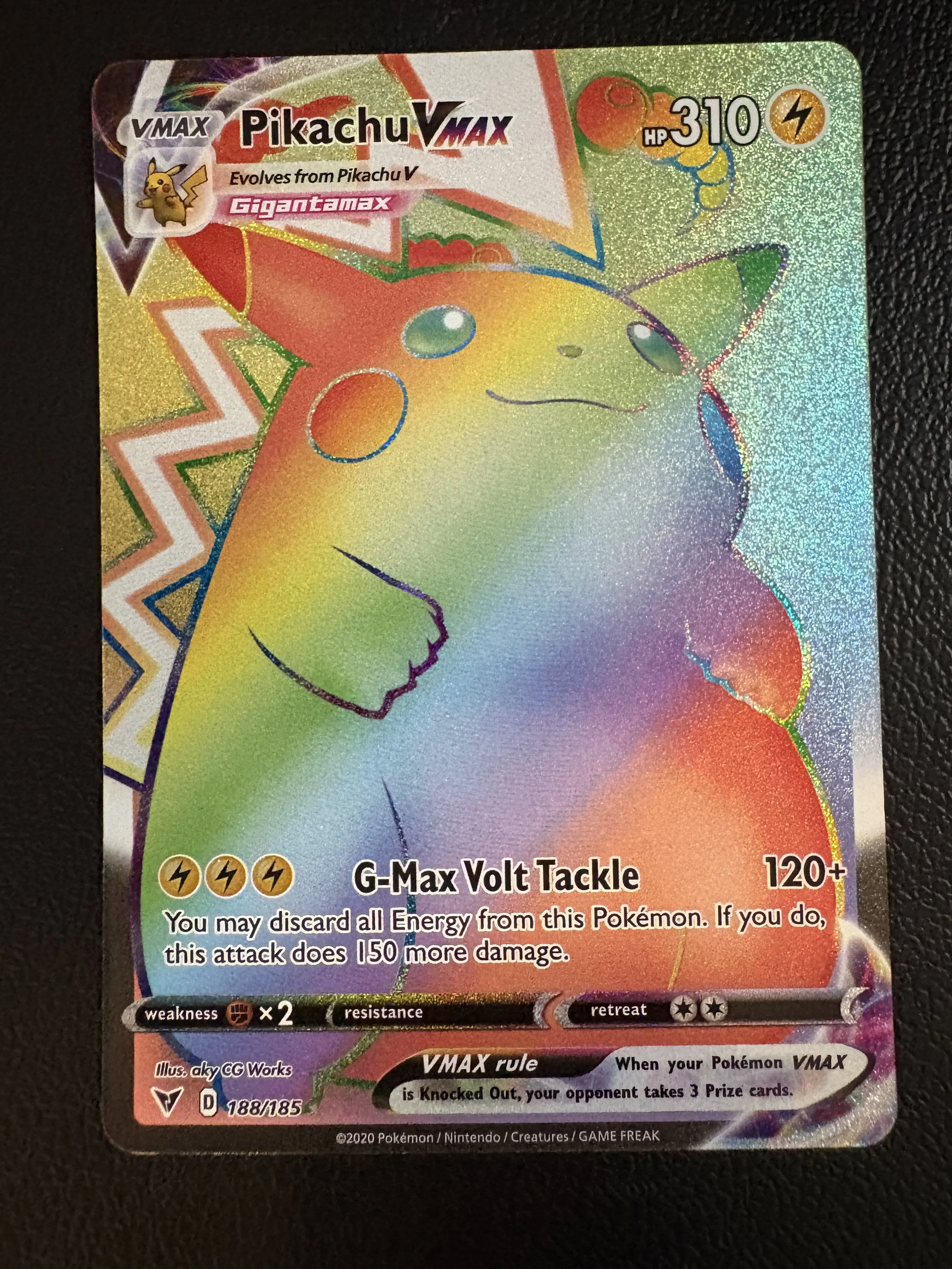 PIKACHU VMAX (SECRET) 188/185