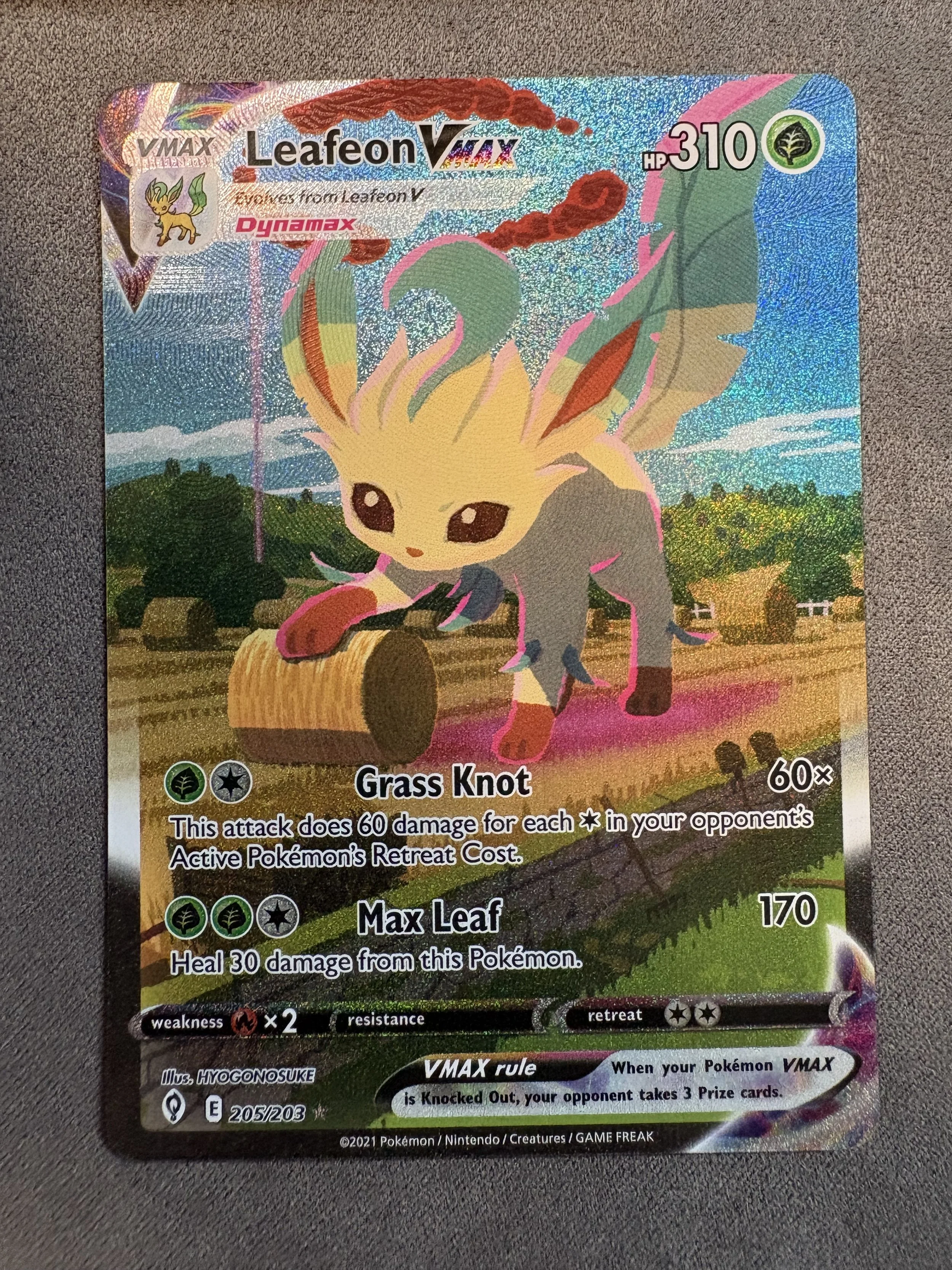 LEAFEON VMAX (ALTERNATE ART SECRET)