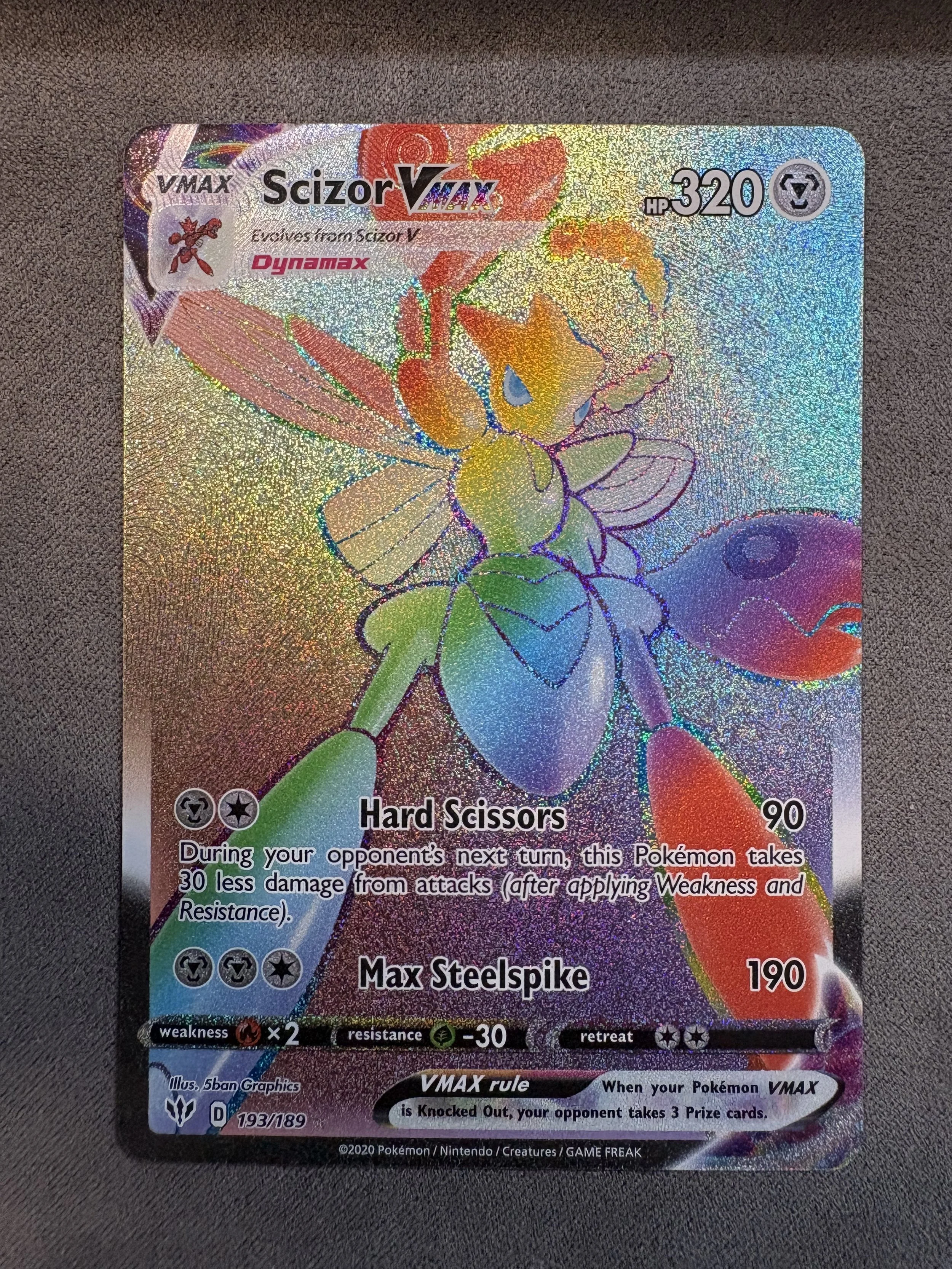 SCIZOR VMAX (SECRET RARE)