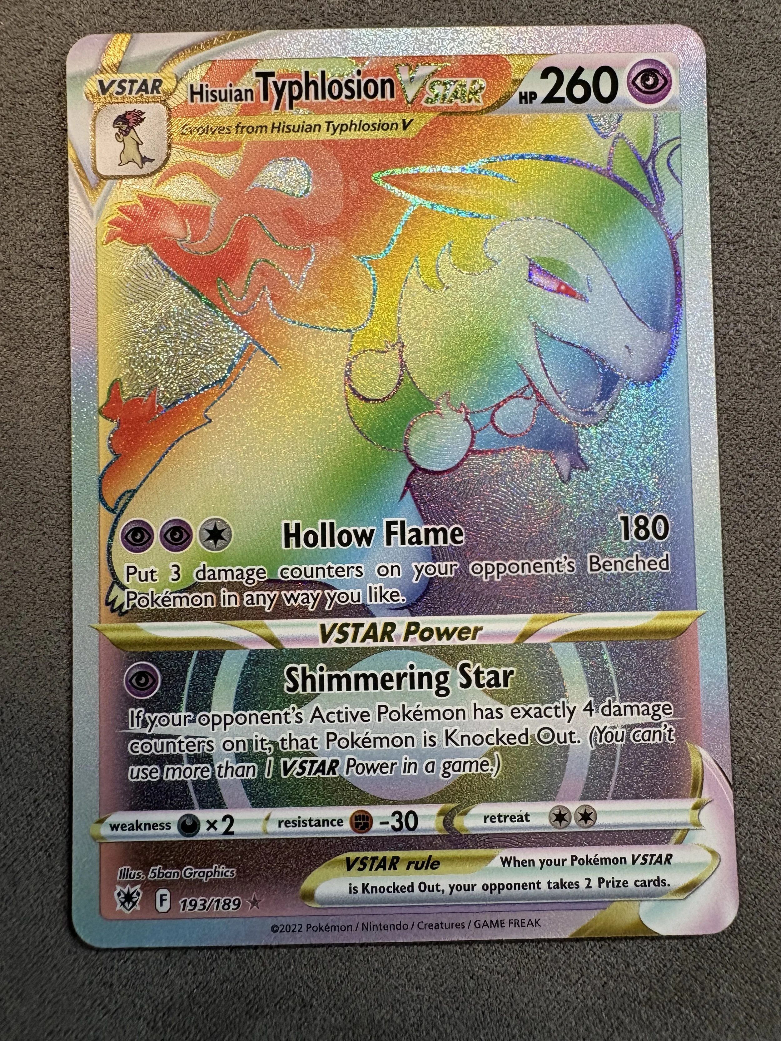 HISUIAN TYPHLOSION VSTAR (SECRET RARE)