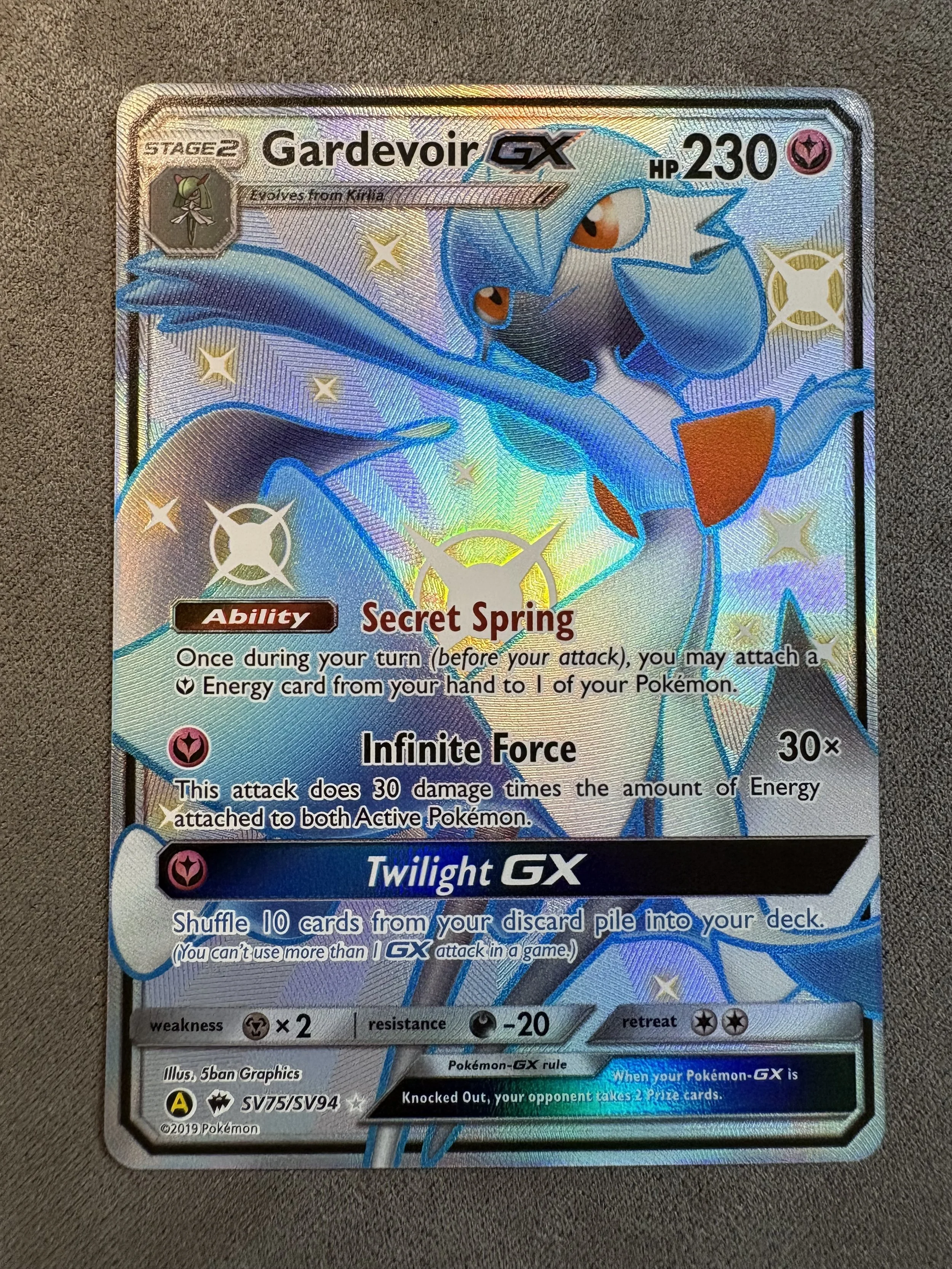 GARDEVOIR GX (SHINY HOLO RARE)