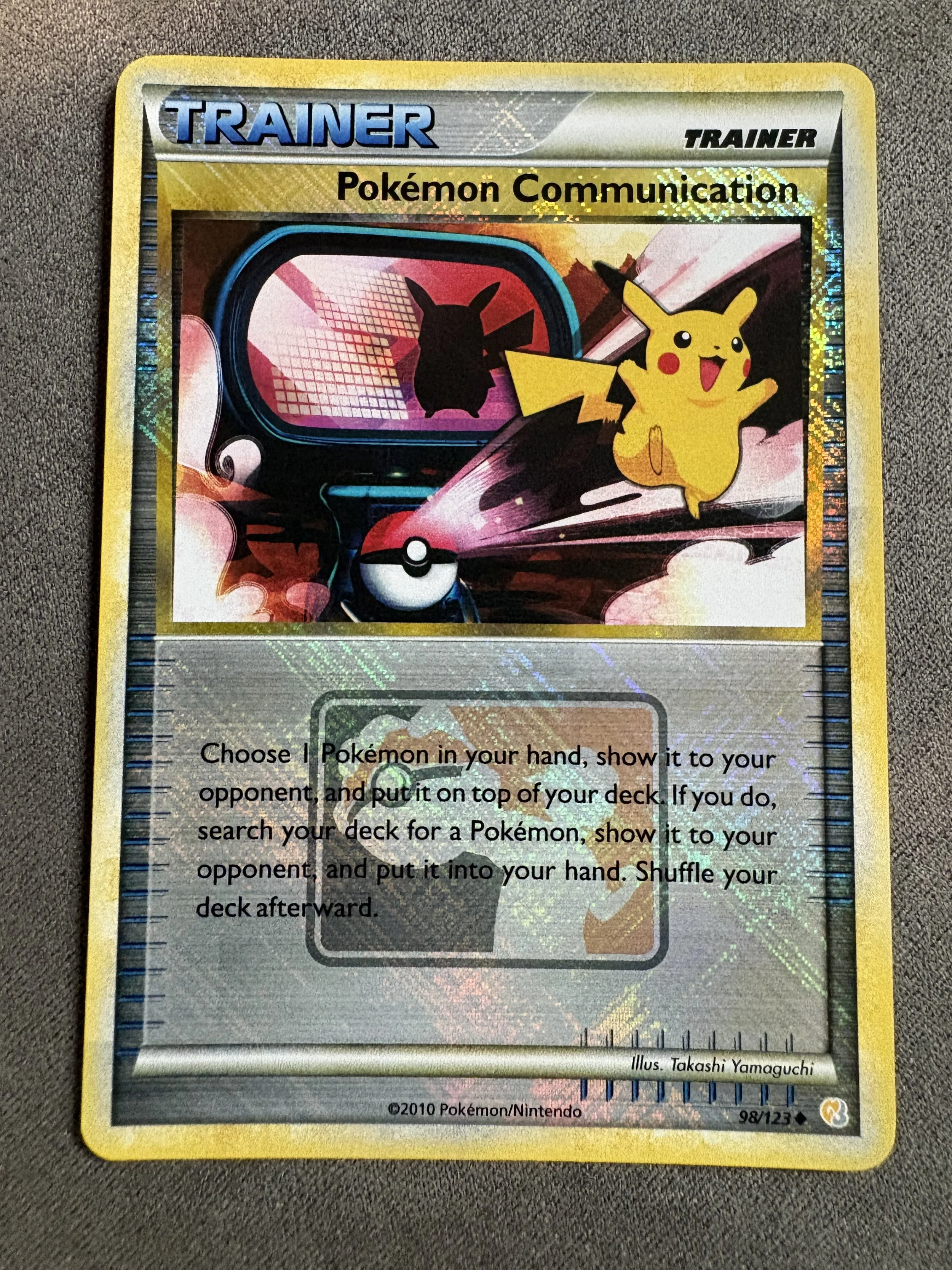 POKEMON COMMUNICATION TRAINER (PIKACHU) STAMPED PRIZE PACK