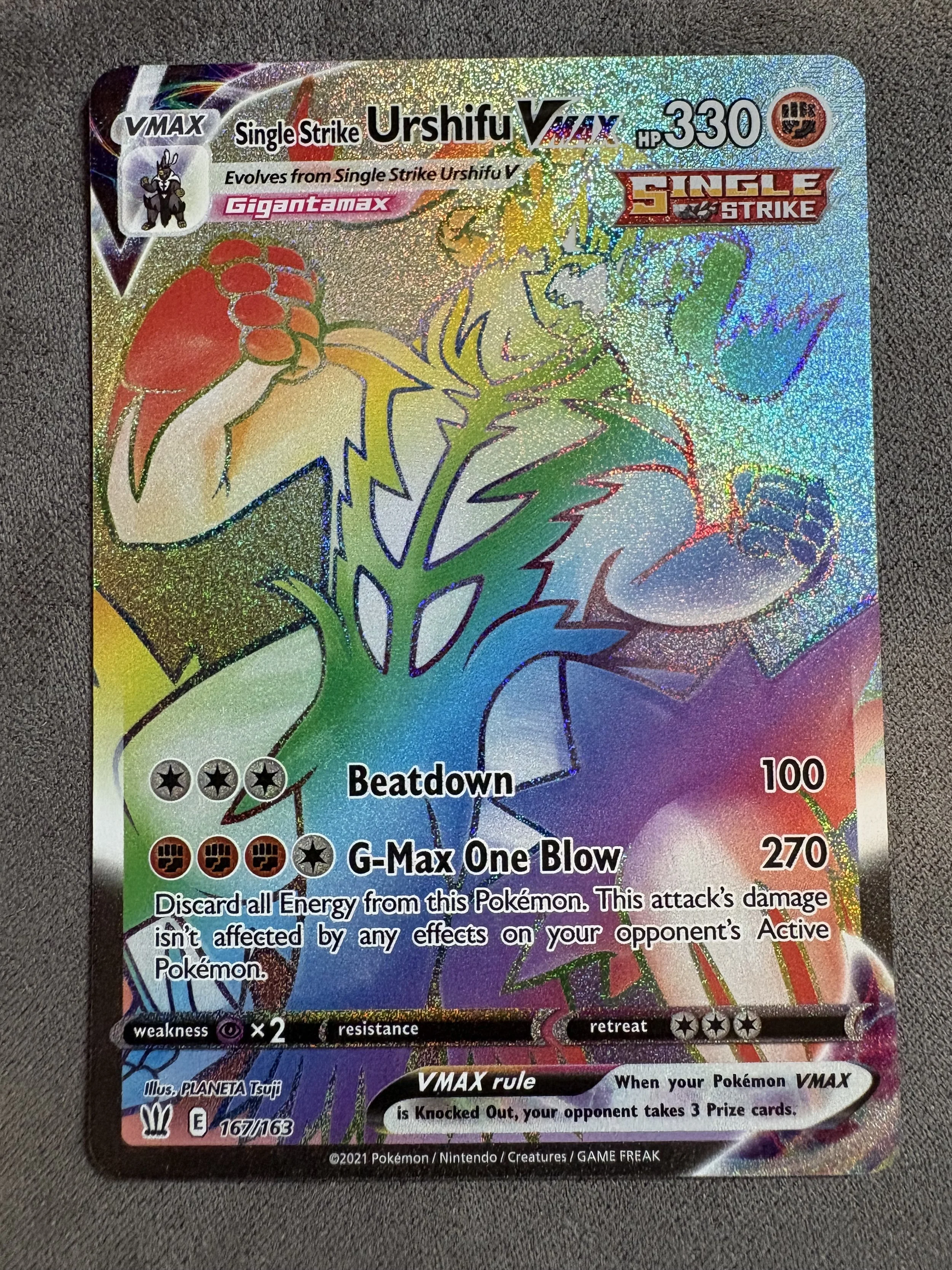 RAPID STRIKE URSHIFU VMAX (SECRET RARE)