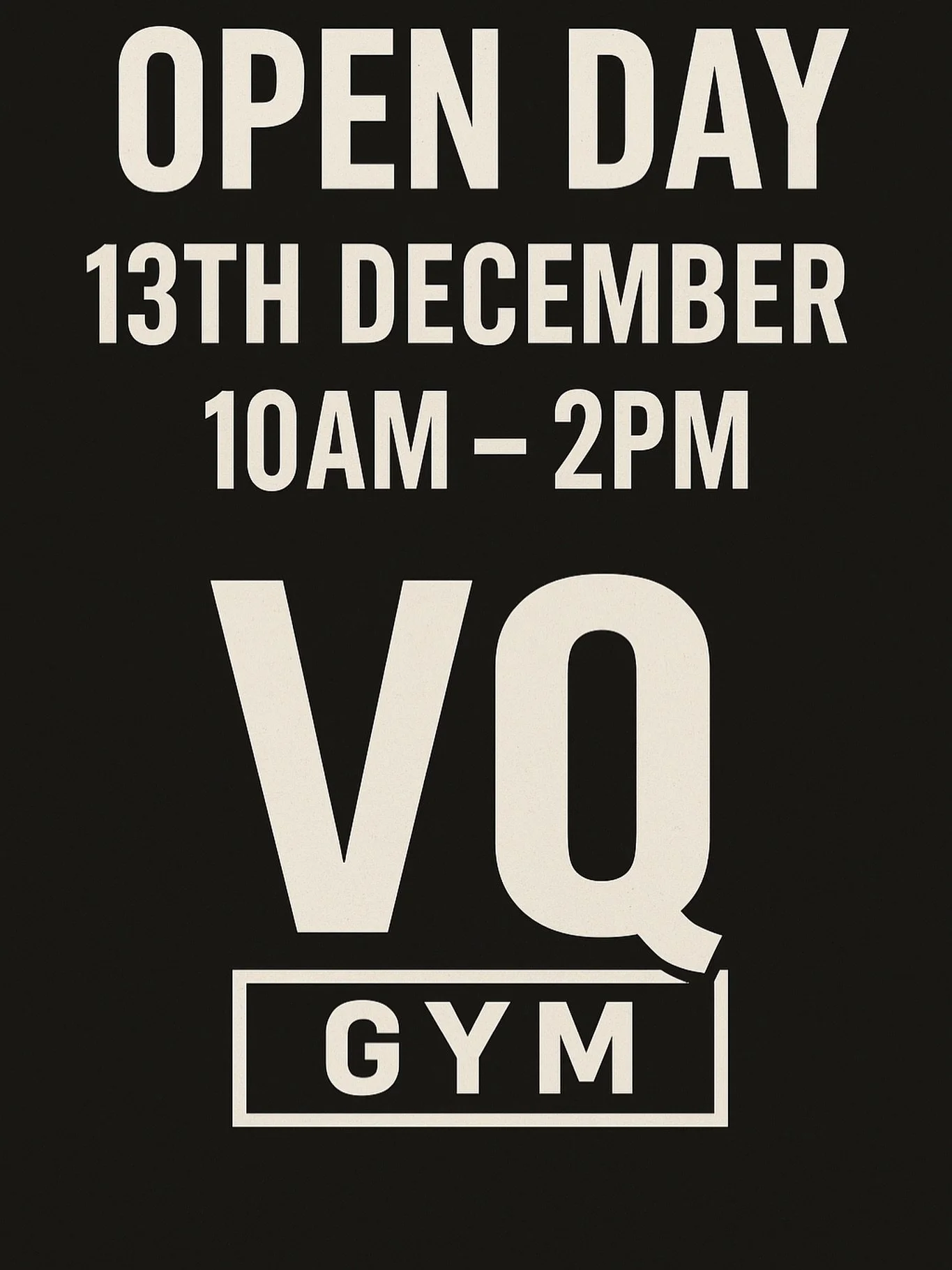 💪 Come and check out our gym and meet the team on Saturday, 13th December from 10am to 2pm. Plus, our PTs will be there too!