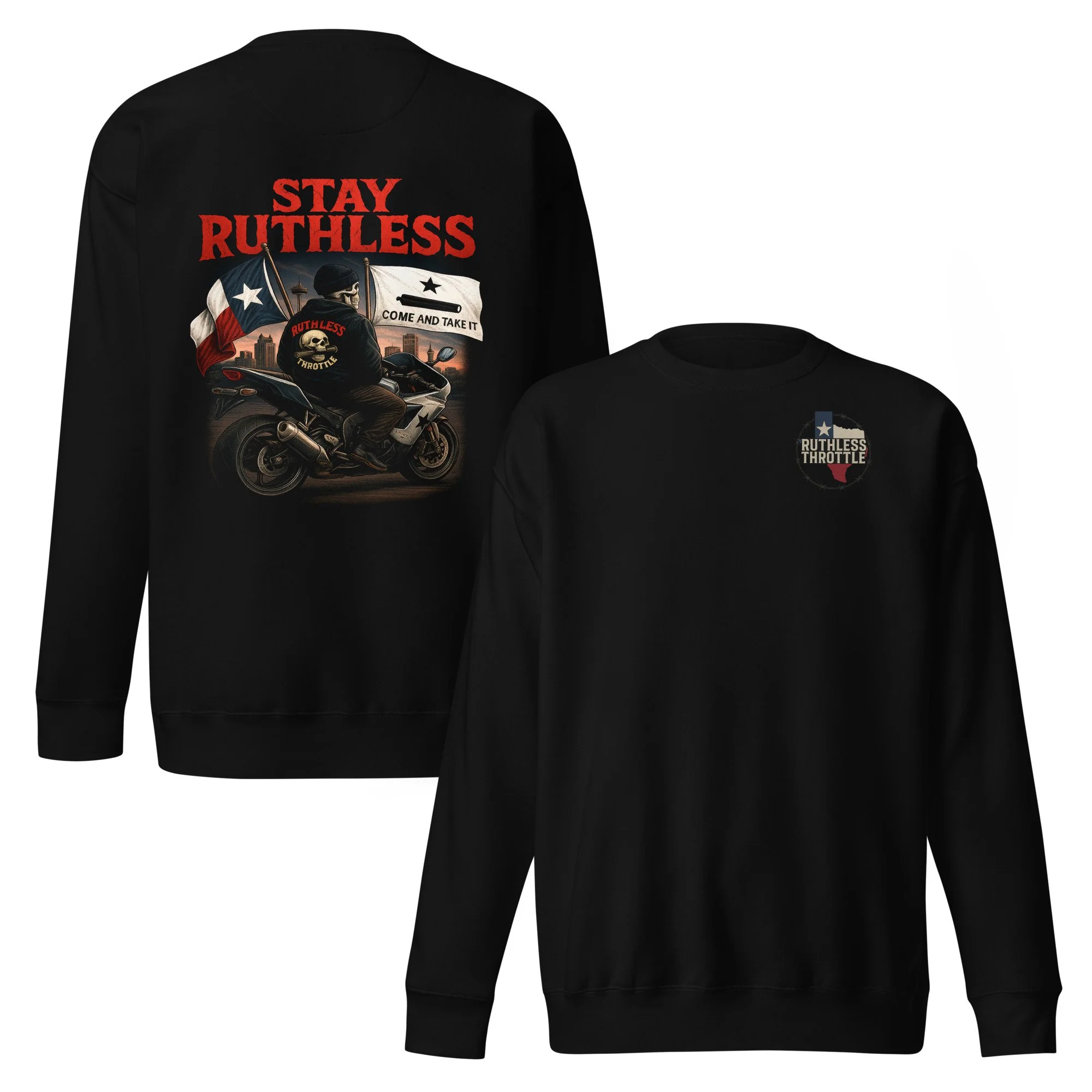 Texas Made, Ruthless Raised- Crew Neck