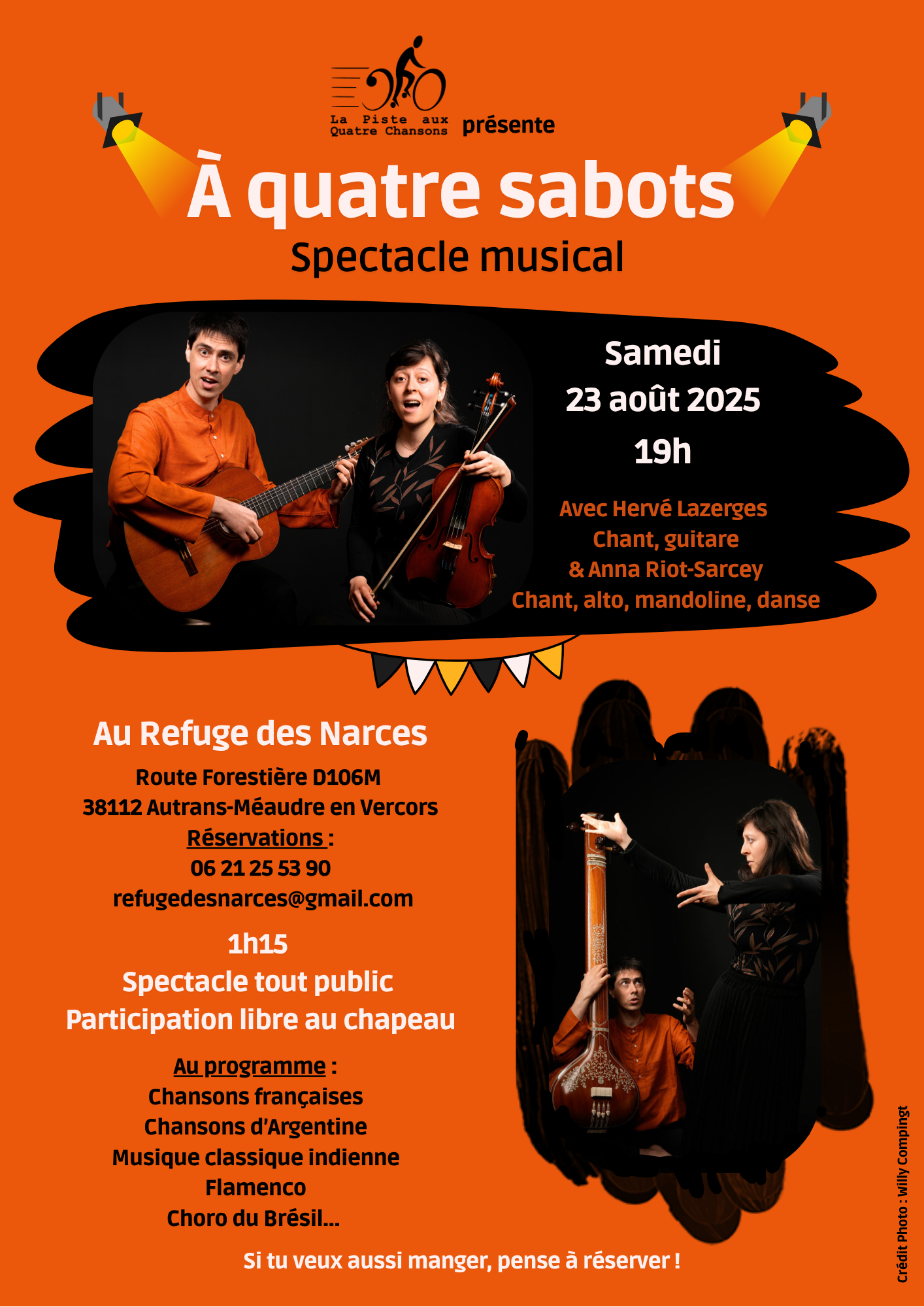 Spectacles “A quatre sabots”