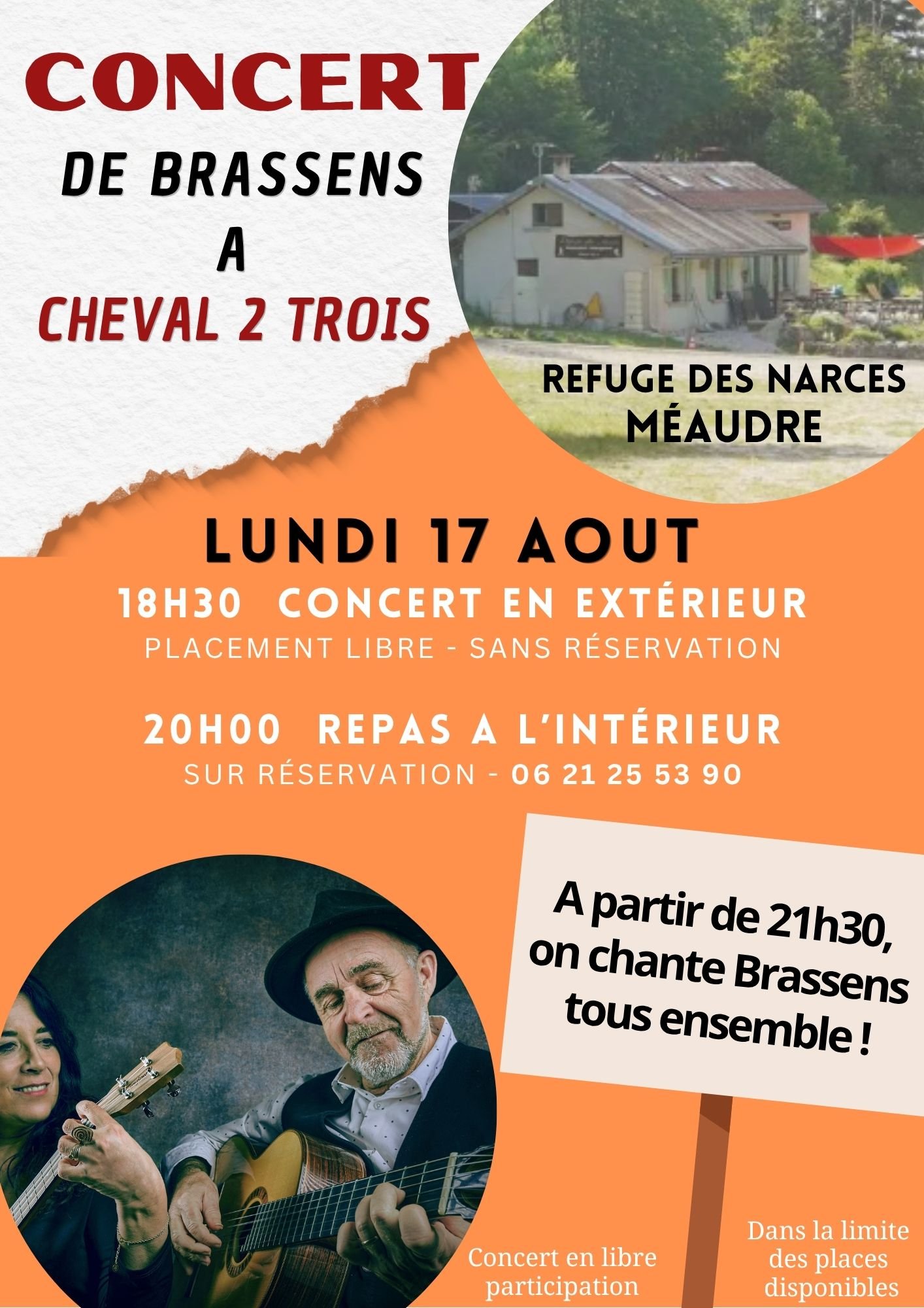 Soirée Brassens avec Cheval 2 Trois 