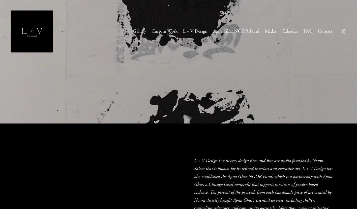 We are pleased to welcome the new year with the launch of L + V Design&rsquo;s newly redesigned website. The platform introduces a streamlined experience where clients can submit inquiries for custom artwork, view and purchase select pieces from our 