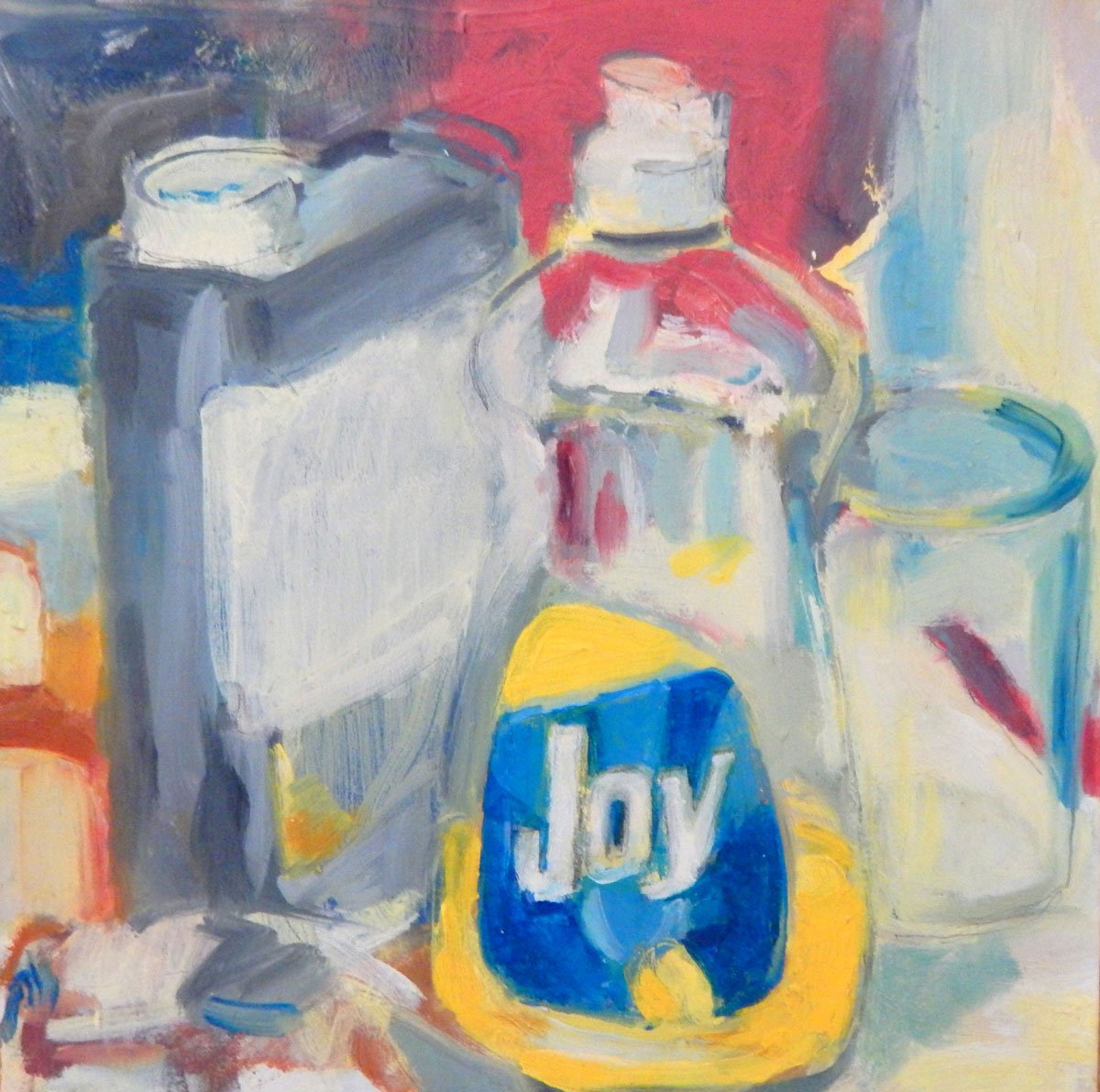 Joy oil on board 9" x 9" 2012
