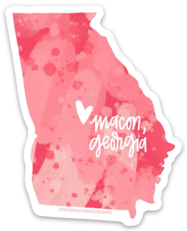 One of several Georgia sticker designs