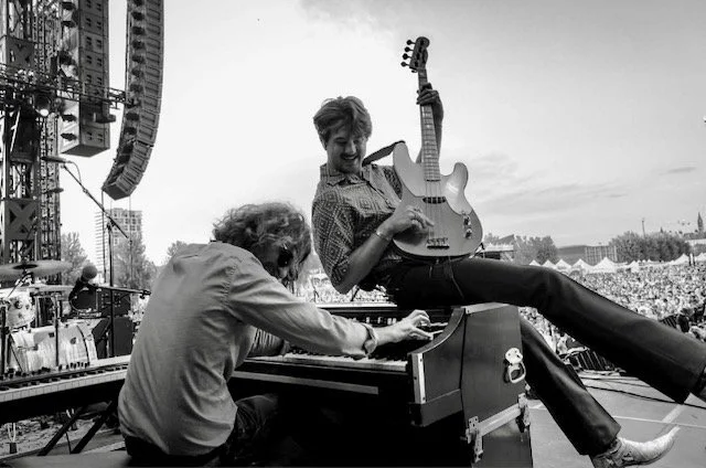 Sevans pounding keys, Andy taking flight