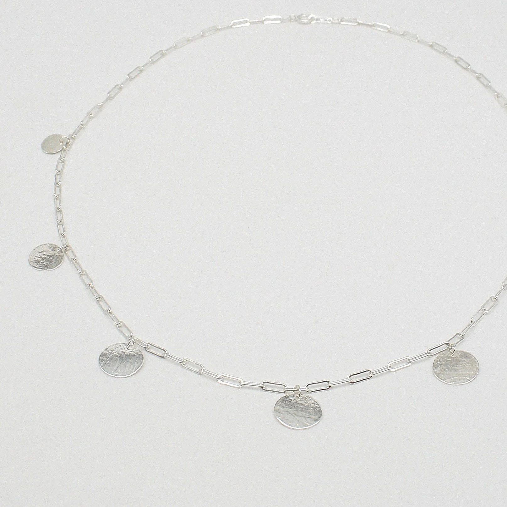 Foil dots drawn chain necklace Vicky Jones.JPG