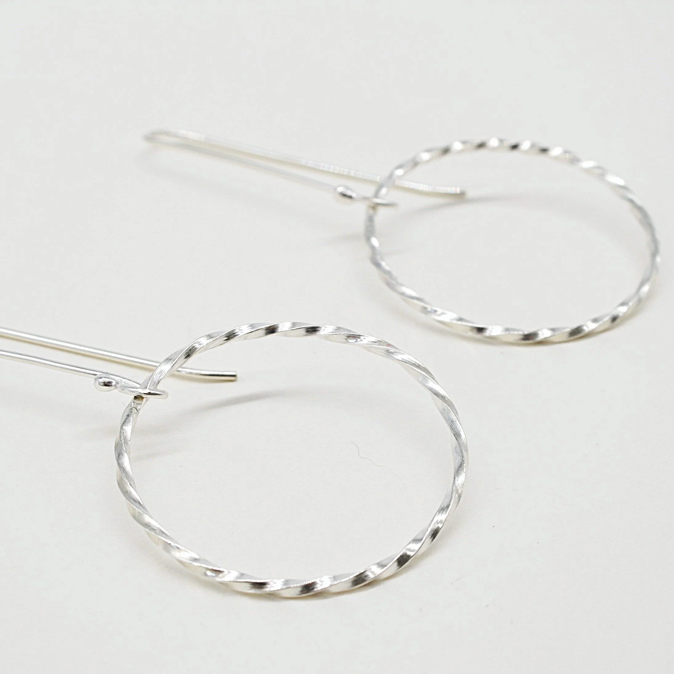 Twist hook earrings silver Vicky Jones.JPG