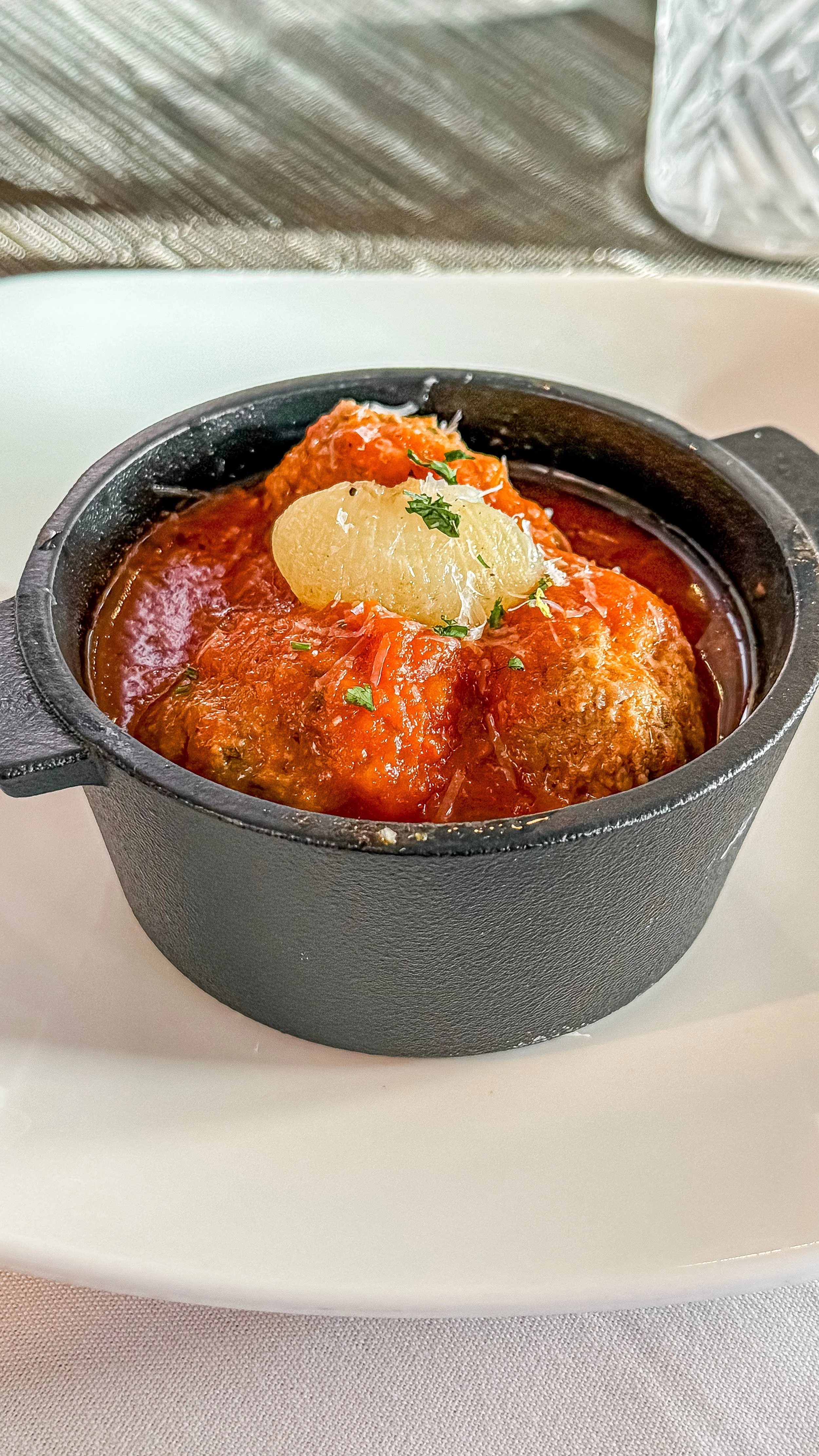 Veal and Sage Meatballs at Canaletto