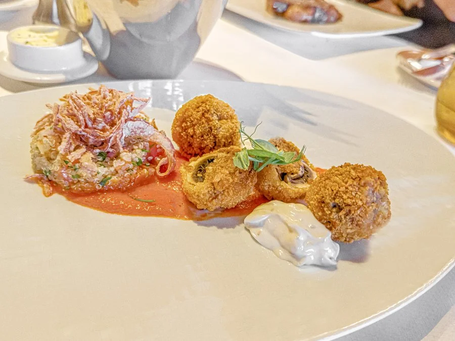 Panko Fried Stuffed Mushroom Caps at Pinnacle Grill