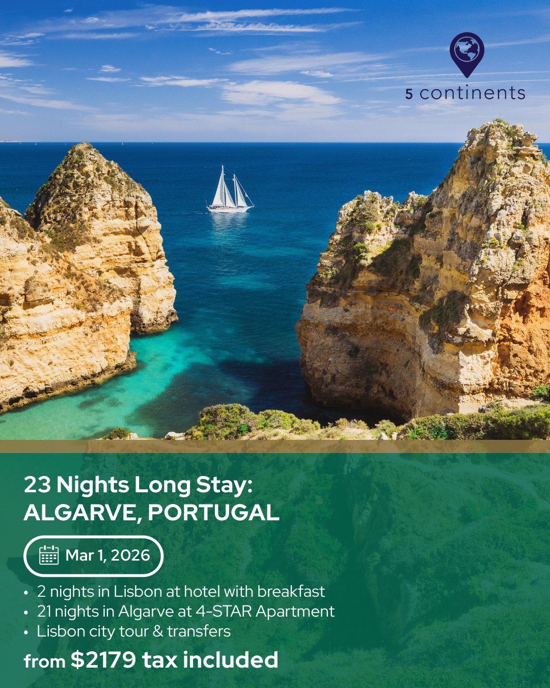 23-Night Long Stay: Algarve, Portugal