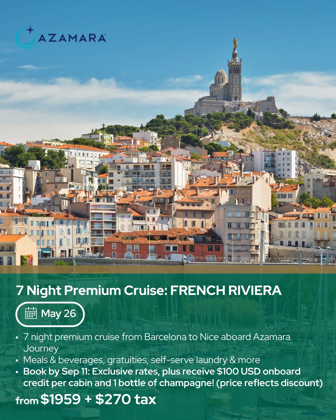 7-Night Premium Cruise: French Riviera