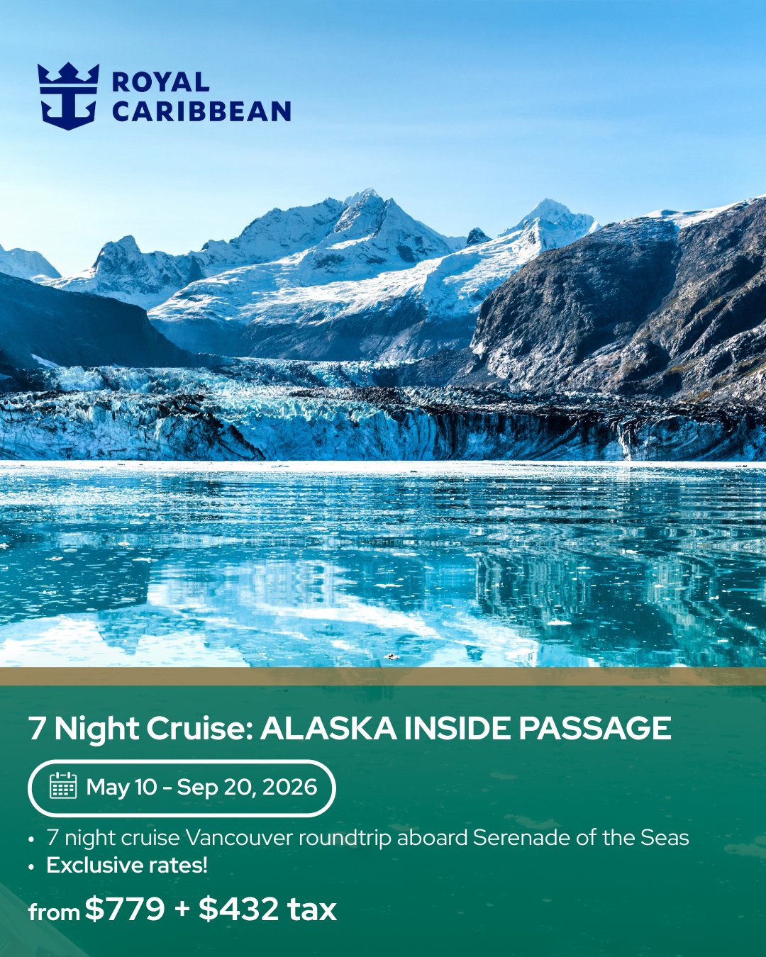 7-Night Cruise: Alaska Inside Passage