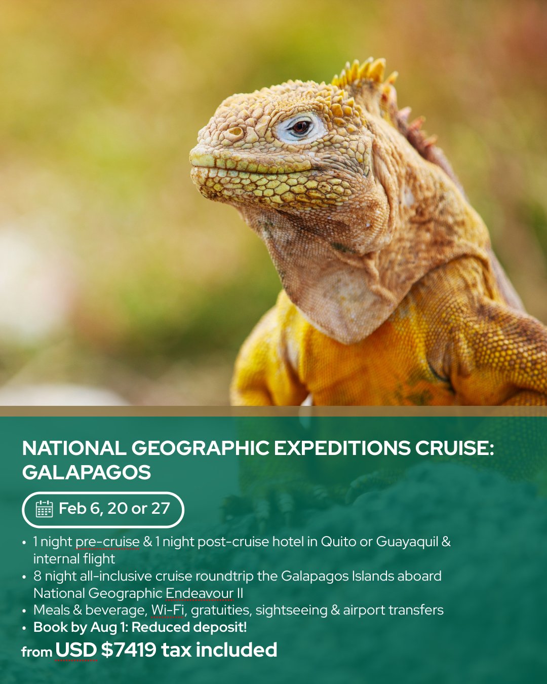 National Geographic Expeditions Cruise: Galapagos