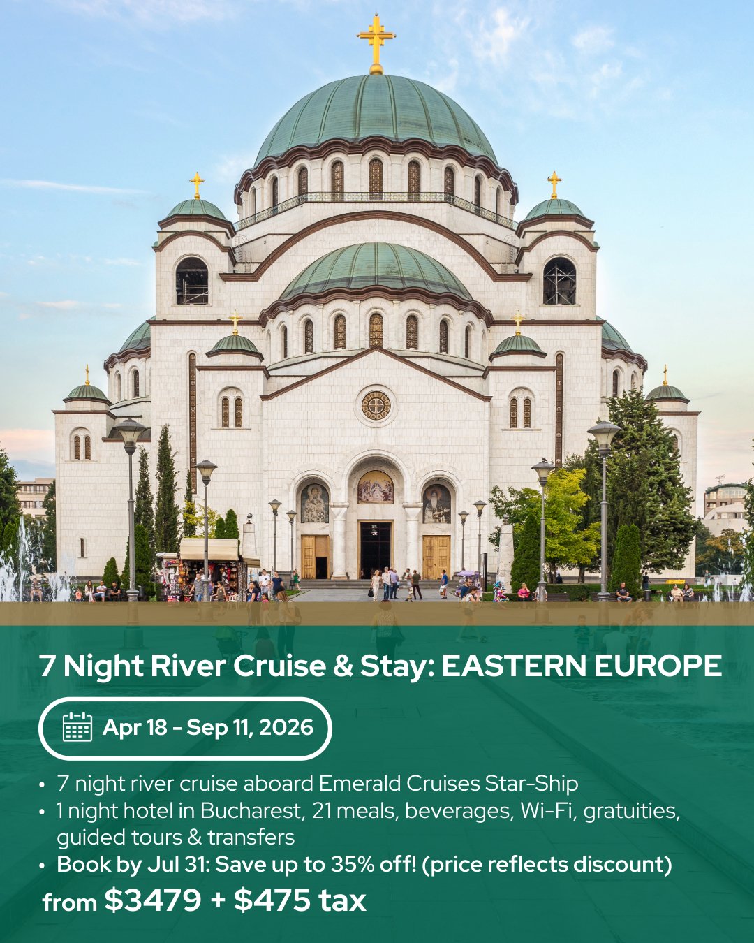 7-Night River Cruise & Stay: Eastern Europe
