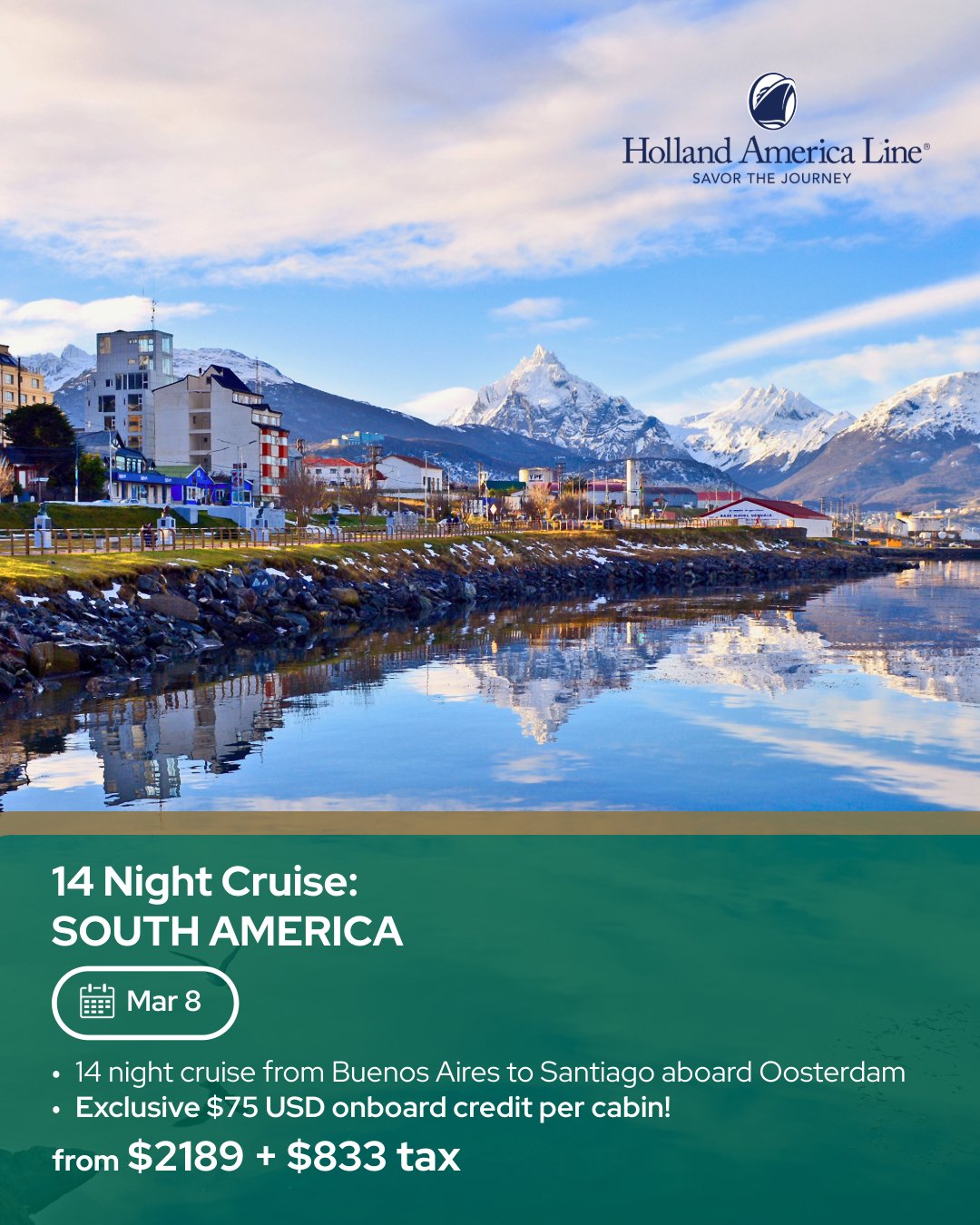 14-Night Cruise: South America