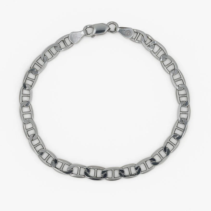 Sterling Silver Gucci Link Bracelet
