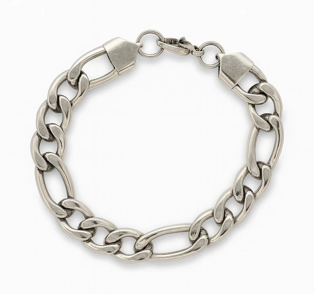 Stainless Steel Figaro Bracelet