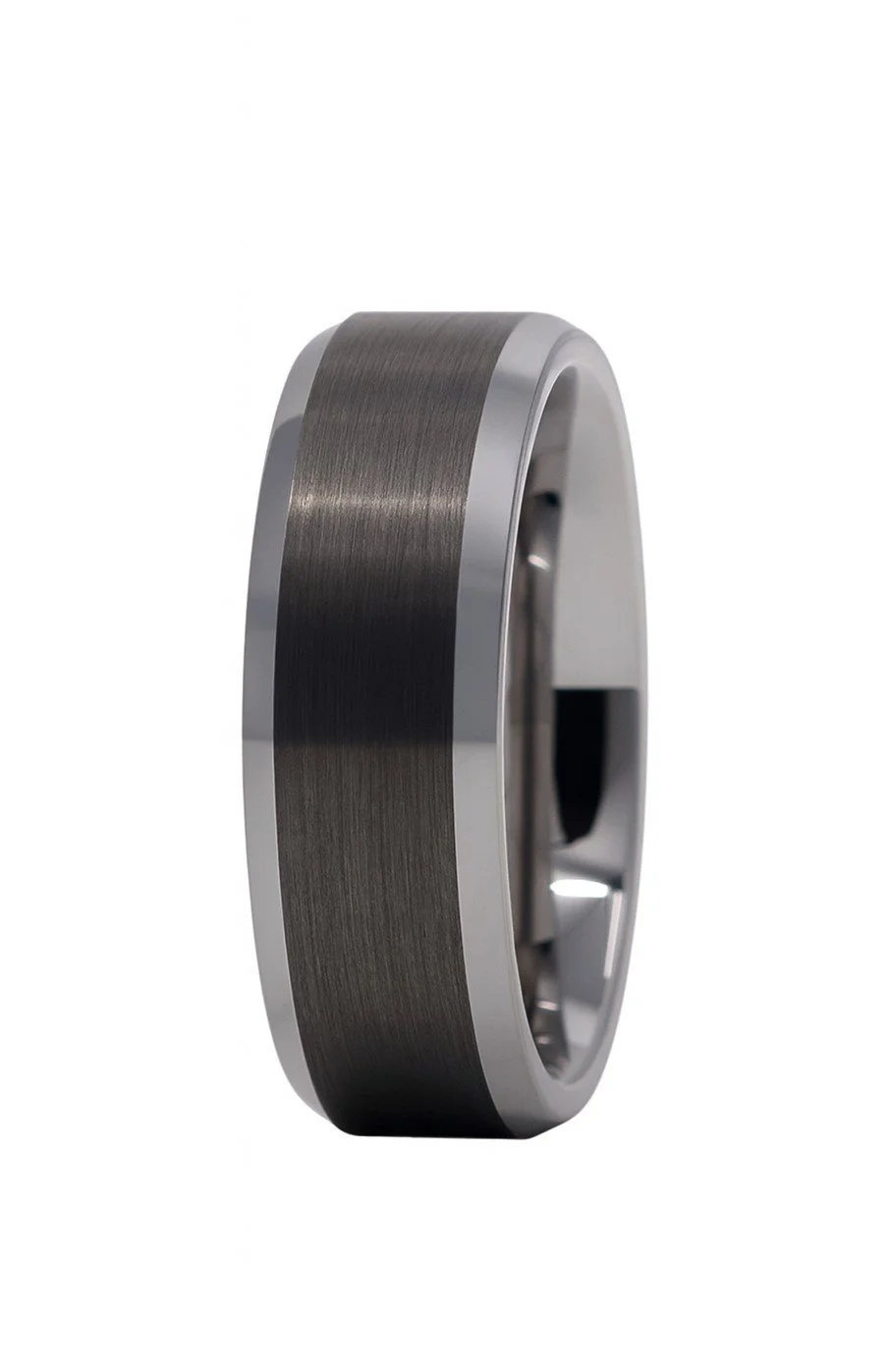 Tungsten 8mm Satin & High Polish Band