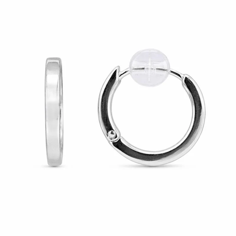 Sterling Silver High Polish Hoop Earrings