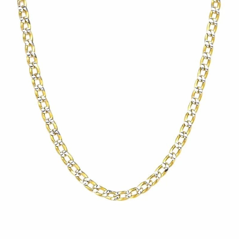 14K Gold Plated 80 Gauge 22" Curb Link Chain
