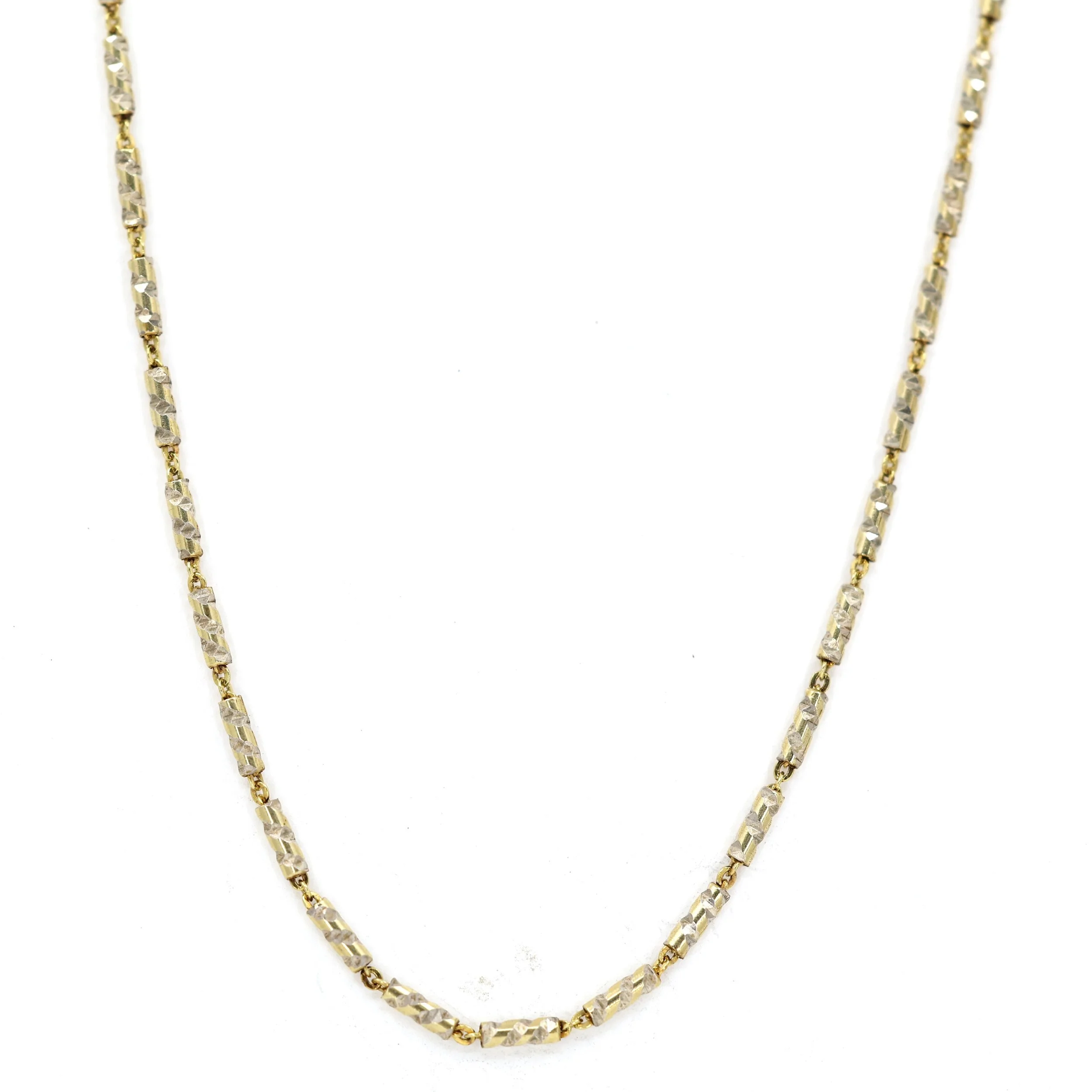14K Gold Plated 1.3mm Barrel Link 18" Chain
