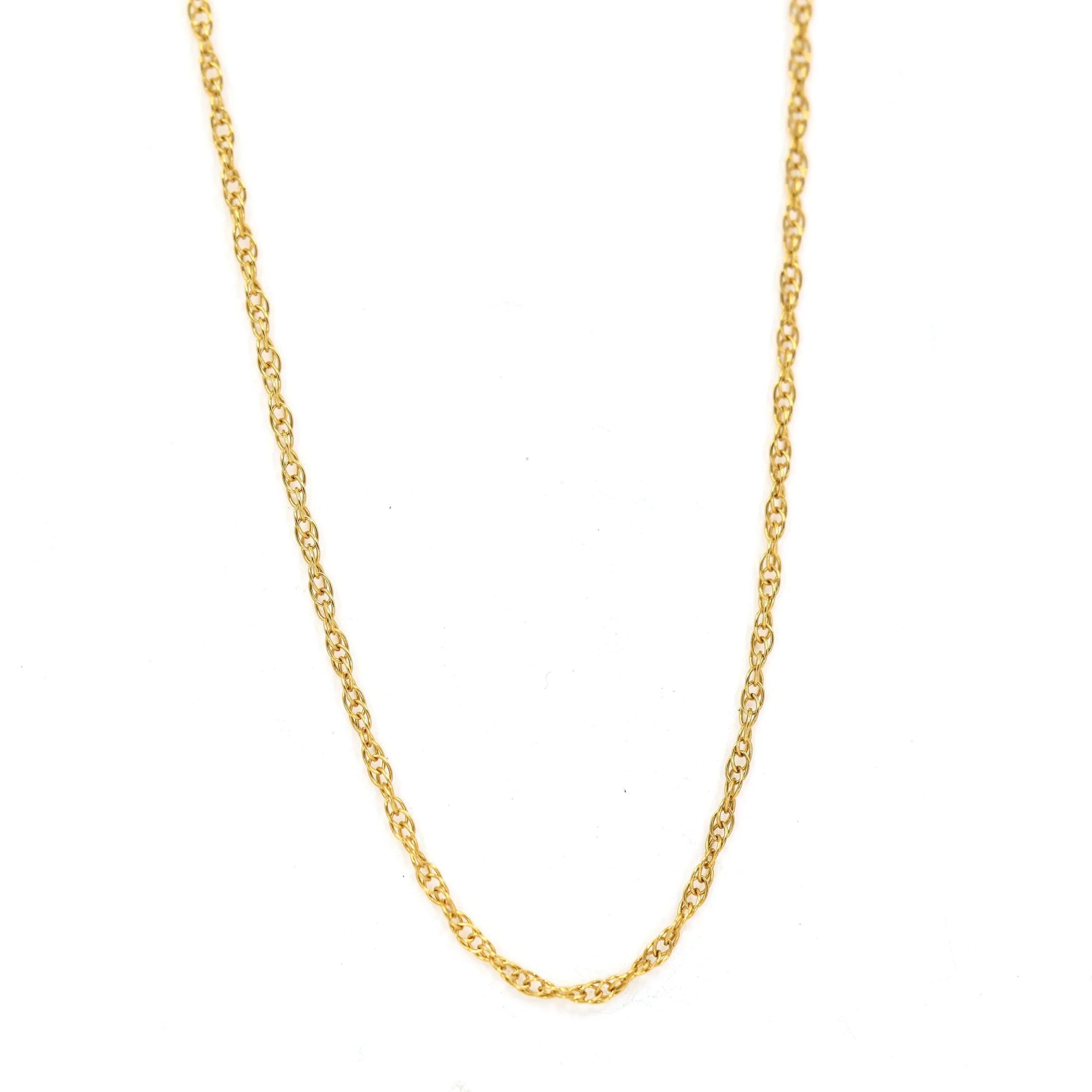 Gold Filled Diamond-Cut Sparkle Rope Chain Necklace