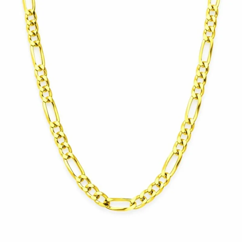 14K Gold-Plated 24'' Figaro Chain