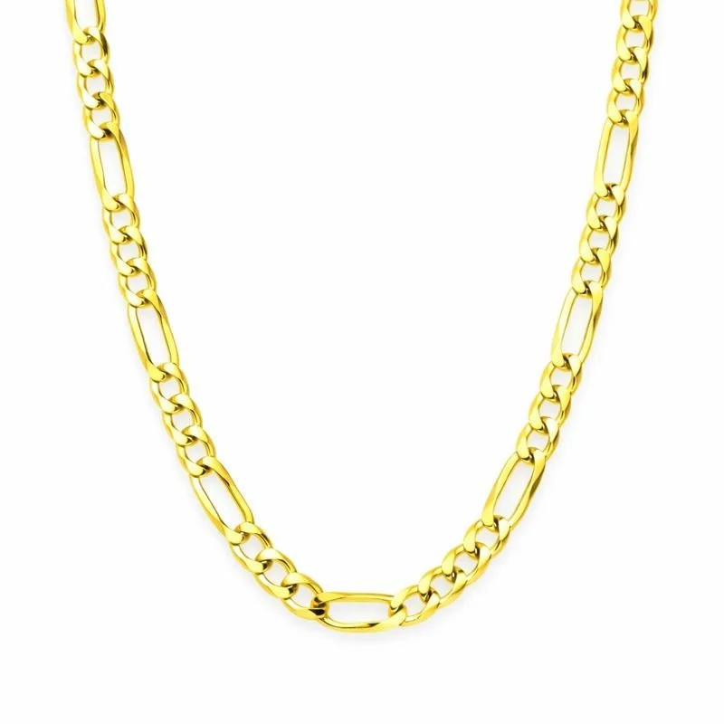 Sterling Silver 14K Gold-Plated Figaro Chain