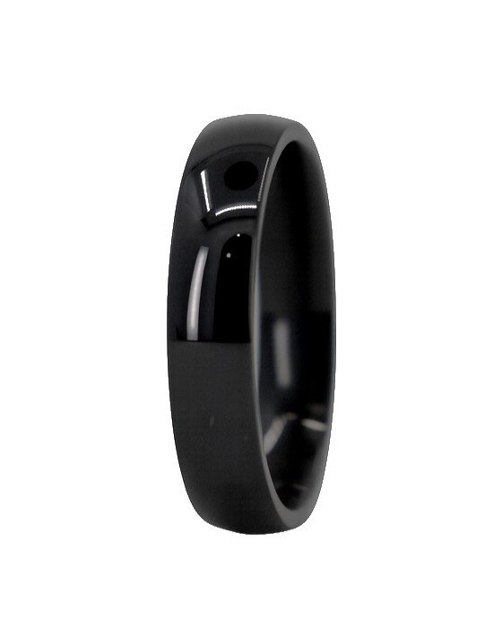 Stainless Steel Black IP Plated 5mm Band
