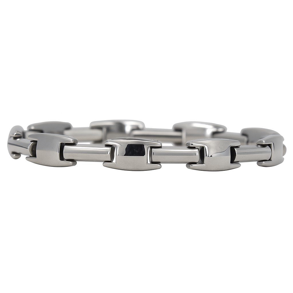 Stainless Steel 8.5" High Polish Link Men’s Bracelet