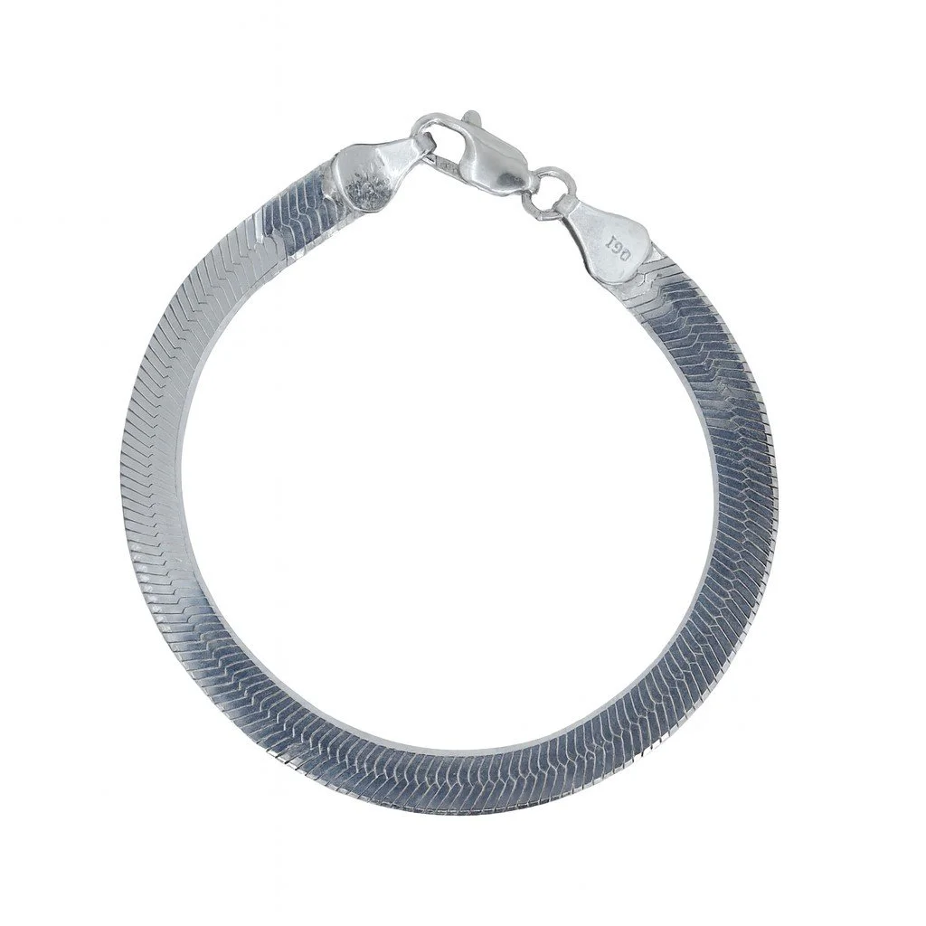 Sterling Silver 6" 5.50mm Herringbone Bracelet