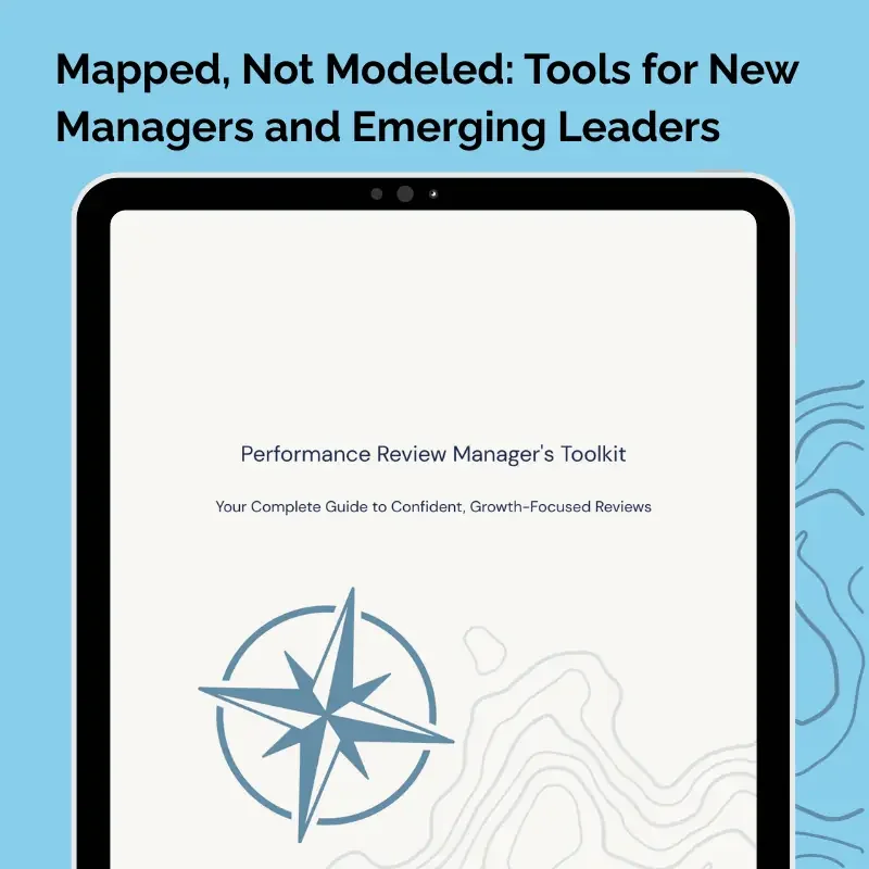 Performance Review Manager Toolkit preview designed for new managers and emerging leaders conducting structured performance conversations.