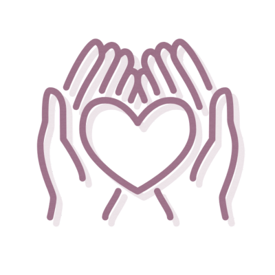 Lead with Heart Pathway Heart in Hands Icon