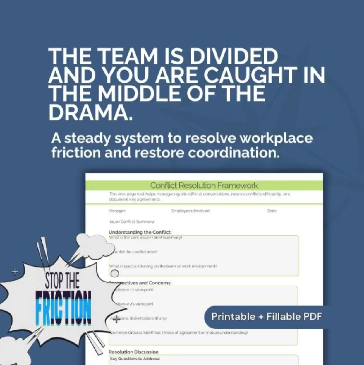 a promo image for the conflict resolution guide
