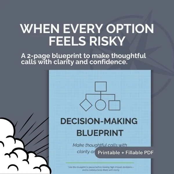 When the Decision Is Heavy Enough That Instinct Is Not Enough