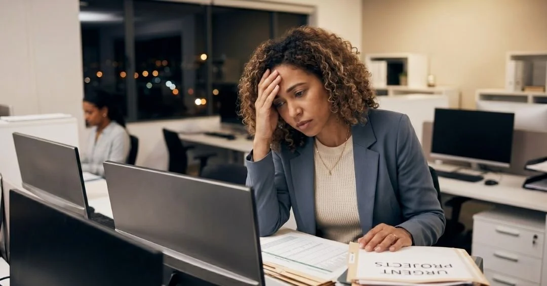 A manager navigating the friction of an understaffed team and high output demands. This image captures the system signal of a mismatch between inherent leadership and legacy expectations.
