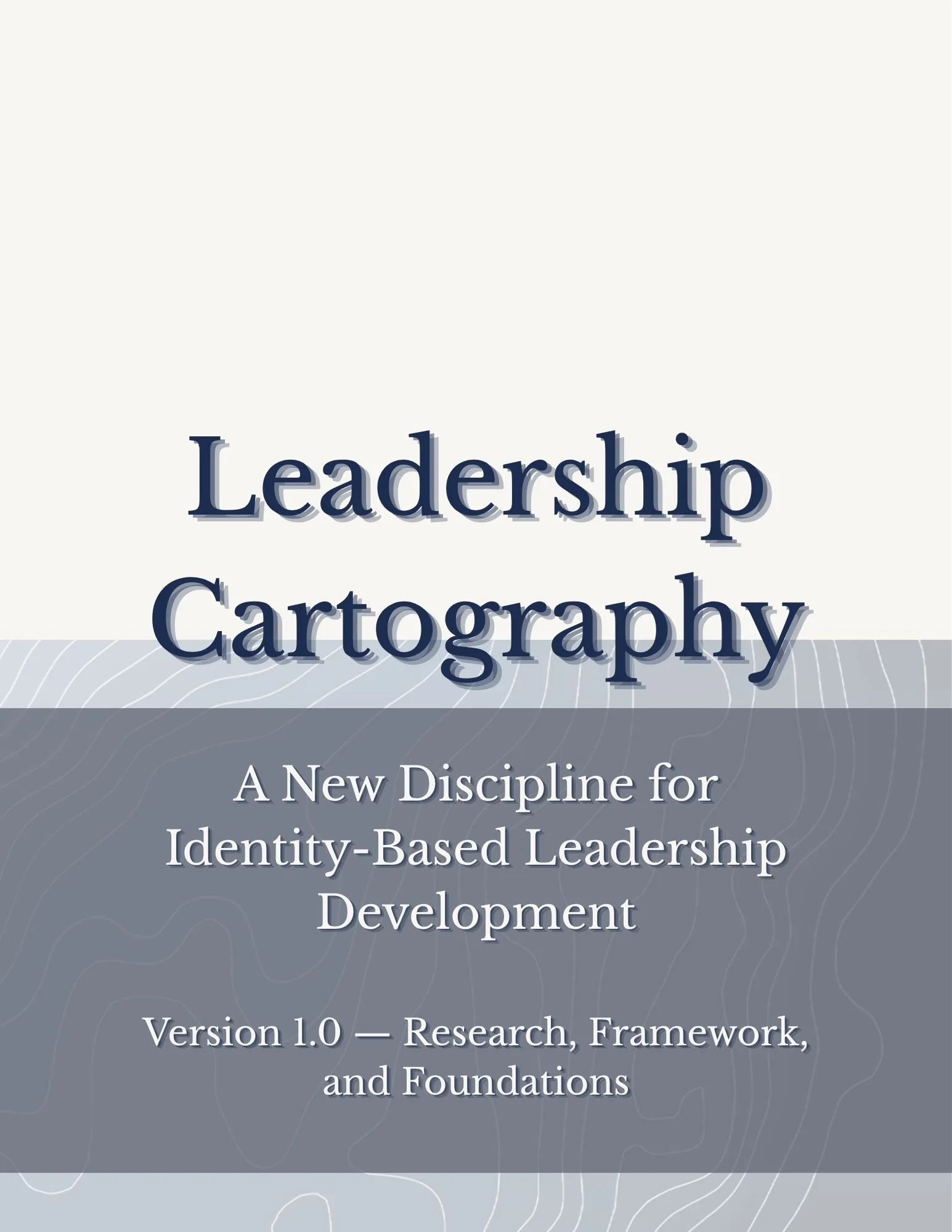 Leadership Cartography V1 — white paper cover