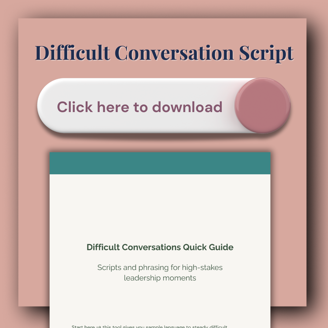 Difficult Conversations Scripts PDF Tool