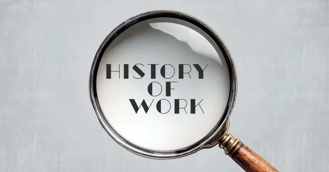 History of Work Logo Image Magnifying Glass