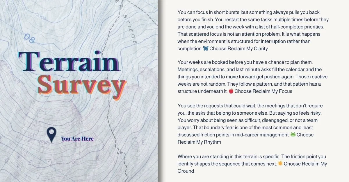 Week 13 Prioritization Matrix Terrain Survey
