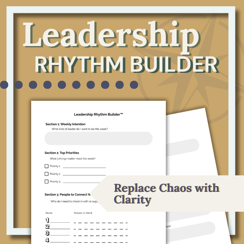 Leadership Rhythm Builder™ | A Weekly Clarity System for Managers